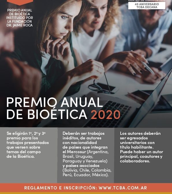 Premio Anual de Bioética 2020