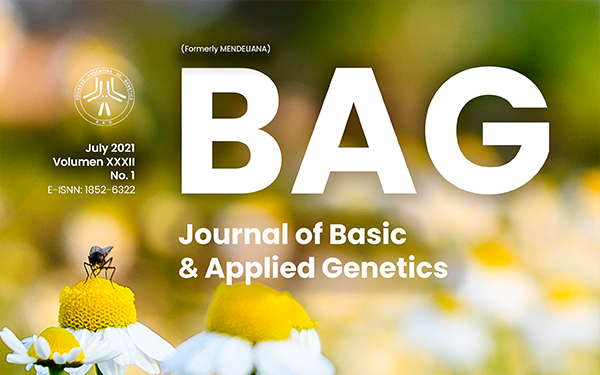 Nuevo artículo de nuestra revista BAG. Journal of Basic & Applied Genetics