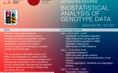 ADVANCED COURSE: BIOSTATISTICAL ANALYSIS OF GENOTYPE DATA