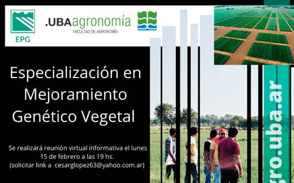 ESPECIALIZACIÓN EN MEJORAMIENTO GENÉTICO VEGETAL. EPG-FAUBA.