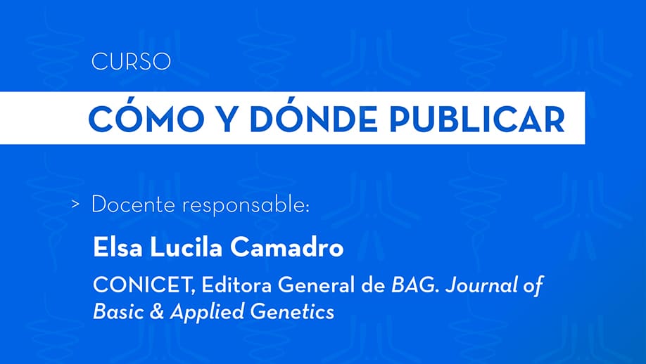 CURSO: CÓMO Y DÓNDE PUBLICAR
