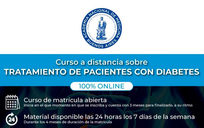 Curso a distancia sobre “Tratamiento de pacientes con diabetes”.