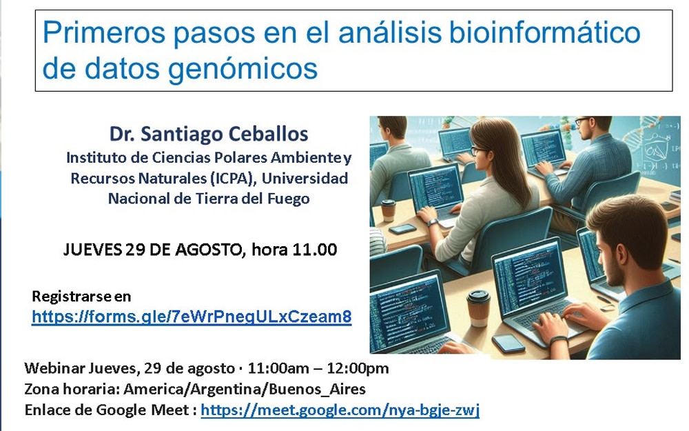 WEBINAR “Primeros pasos en el análisis bioinformático de datos genómicos”