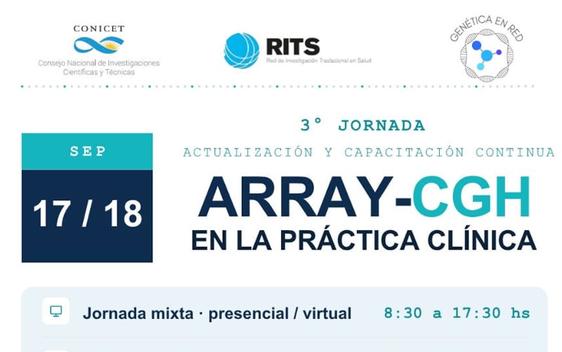 3ra JORNADA DE ACTUALIZACIÓN Y CAPACITACIÓN CONTINUA: Array-CGH en la práctica clínica.