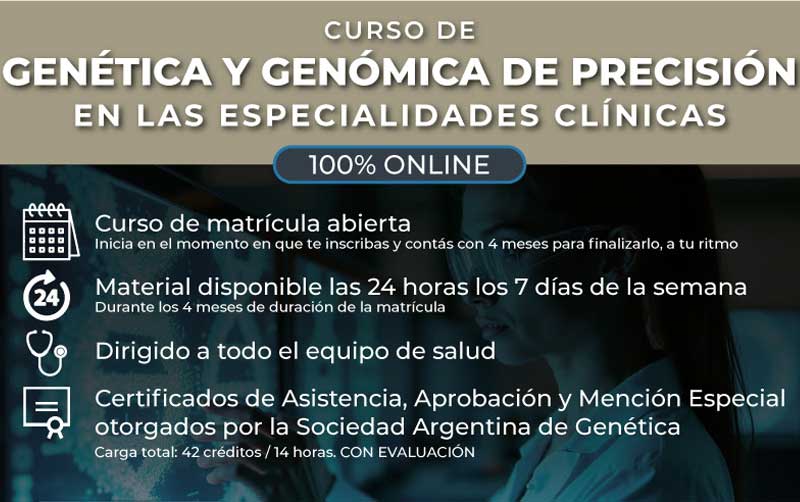 Curso 2025 “Genética y Genómica de precisión en las Especialidades Clínicas”