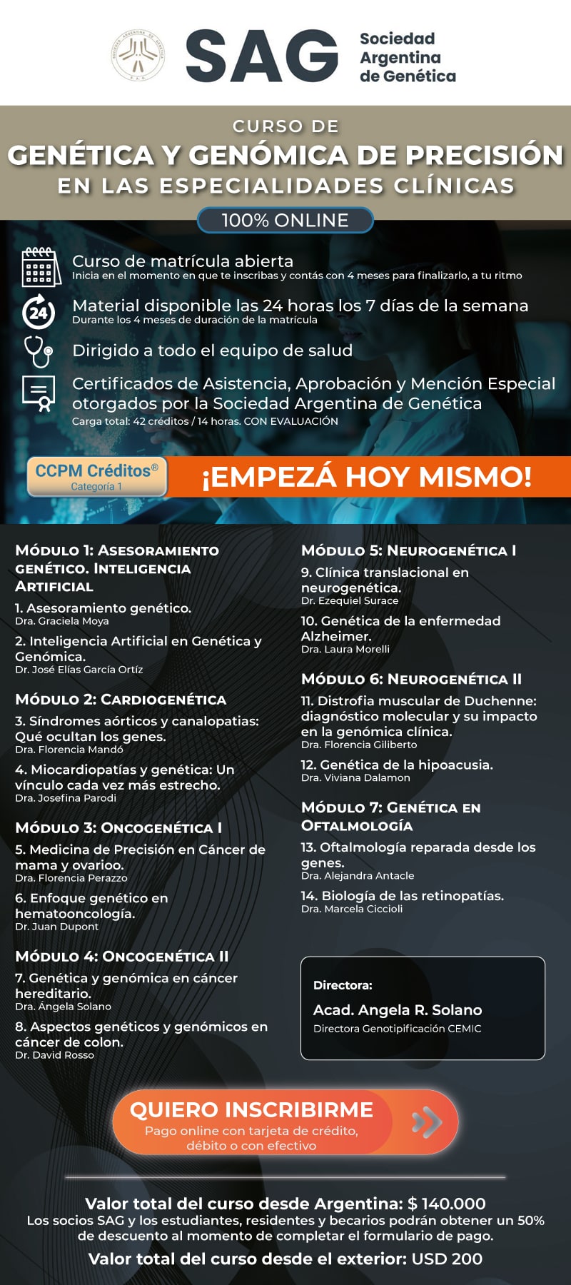 7.26.24 flyerPromocionalCursoGenética